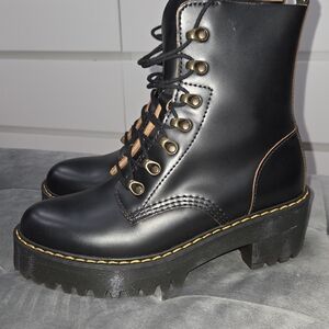 Black Lace-Up Ankle Boots